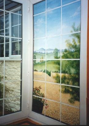 French Windows Mural